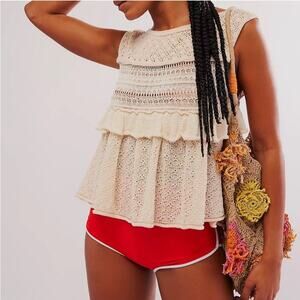 NWT Free People Juliette Ruffle Top Size Medium